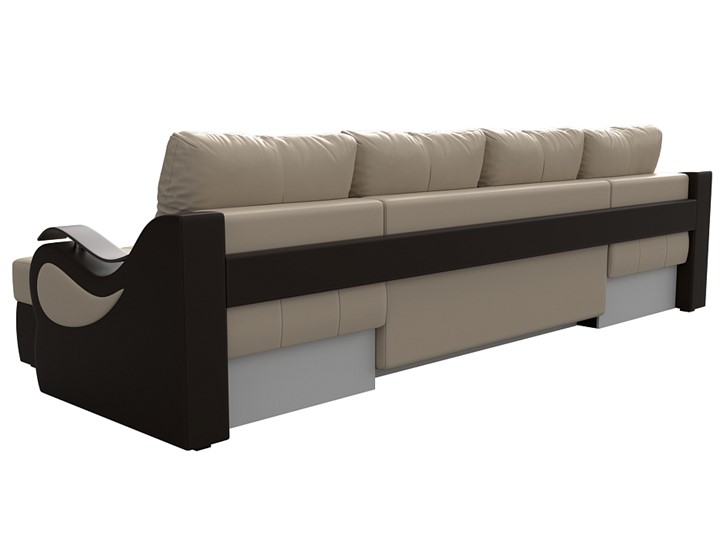 П-образный диван Меркурий П, Бежевый/коричневый (экокожа) в Вологде - изображение 7