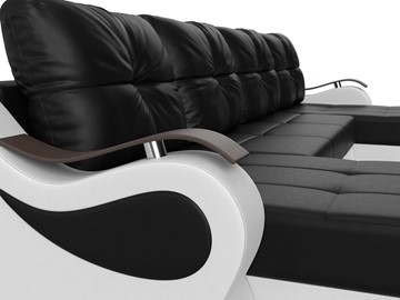 П-образный диван Меркурий П, Черный/белый (экокожа) в Вологде - предосмотр 3
