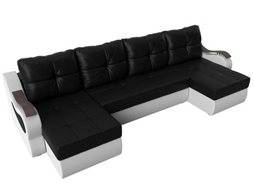 П-образный диван Меркурий П, Черный/белый (экокожа) в Вологде - предосмотр 4