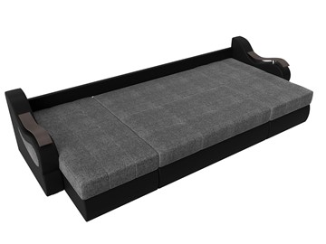 П-образный диван Меркурий П, Серый/черный (рогожка/экокожа) в Вологде - предосмотр 5