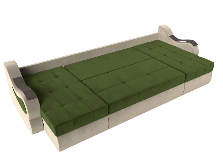 П-образный диван Меркурий П, Зеленый/бежевый (вельвет) в Вологде - изображение 5