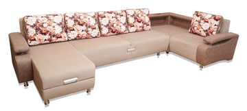 П-образный диван Престиж-15 люкс с полкой в Вологде - предосмотр