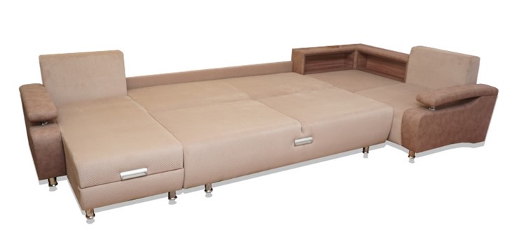 П-образный диван Престиж-15 люкс с полкой в Вологде - изображение 1