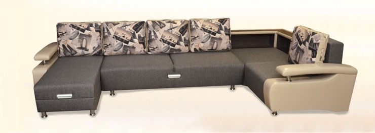 П-образный диван Престиж-15 люкс с полкой в Вологде - изображение 2