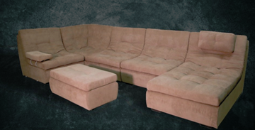 П-образный диван Премьер со столом-пуфом в Вологде - предосмотр