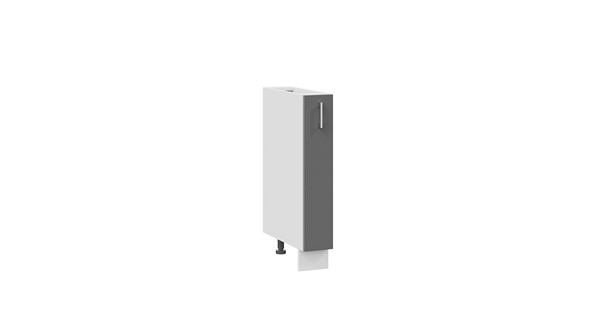Бутылочница кухонная с выдвижной корзиной Габриэлла 1Н15К (Белый/Титан) в Вологде - изображение