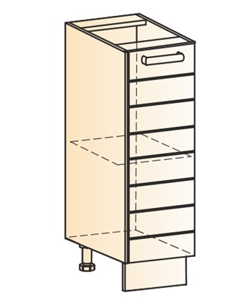 Кухонная тумба Виктория L200 (1 дв. гл.) в Вологде - изображение