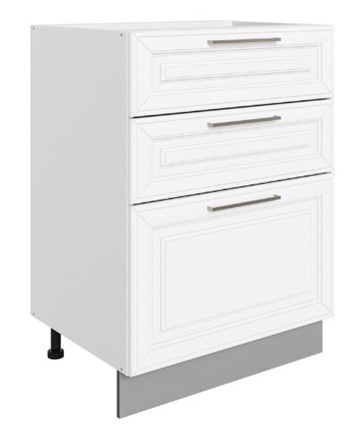 Шкаф рабочий Мишель L600 (3 ящ.) эмаль (белый/белый) в Вологде - изображение
