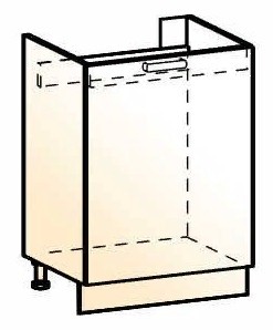 Кухонная тумба под мойку Яна L600 (1 дв. гл.) в Вологде - изображение
