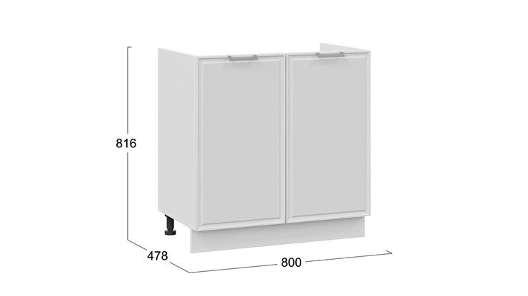 Кухонная тумба Белладжио 1Н8М (Белый, Фон белый) в Вологде - изображение 2