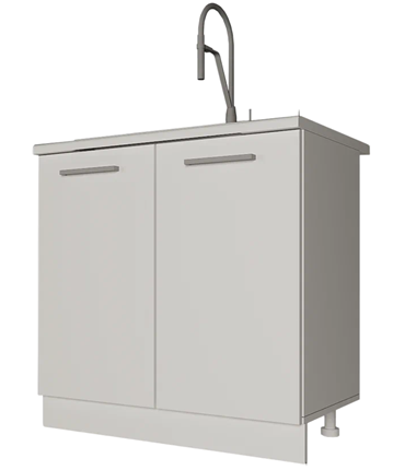 Кухонная тумба НМ 80, Мокко/Белый в Вологде - изображение