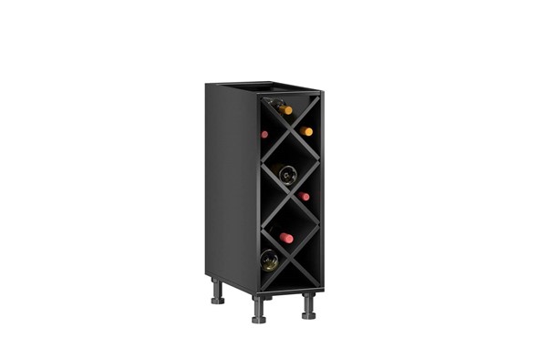 Тумба кухонная винная Мокка ЛД 270.070, цвет черный в Вологде - изображение