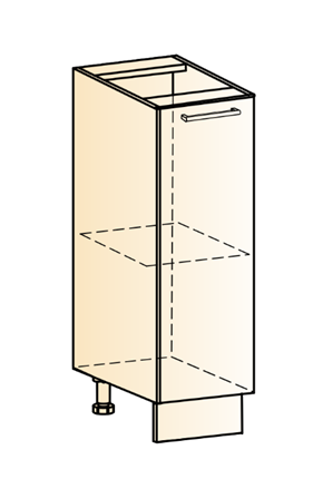 Тумба кухонная Яна L200 (1 дв. гл.) в Вологде - изображение