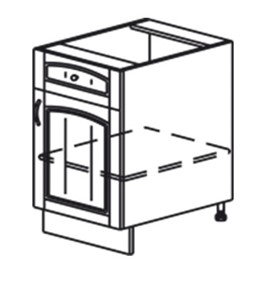 Кухонная тумба Кантри рабочая однодверная с ящиком 820*500*525 мм в Вологде