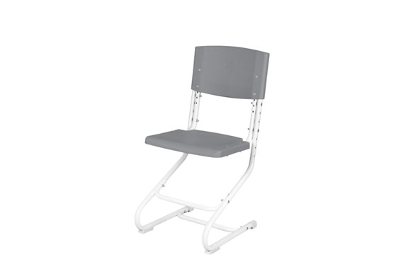 Регулируемый детский стул СУТ.02 Пластик (рост от 115 см), Серый в Вологде - изображение