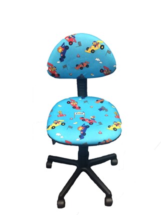 Детское комьютерное кресло LB-C 02, цвет синие машинки в Вологде - изображение