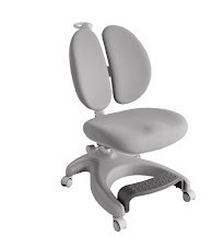 Детский стул FunDesk Solerte Grey с подставкой для ног + чехол для кресла в подарок в Вологде - предосмотр