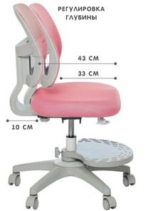 Детское кресло Holto-22 розовое в Вологде - предосмотр 3