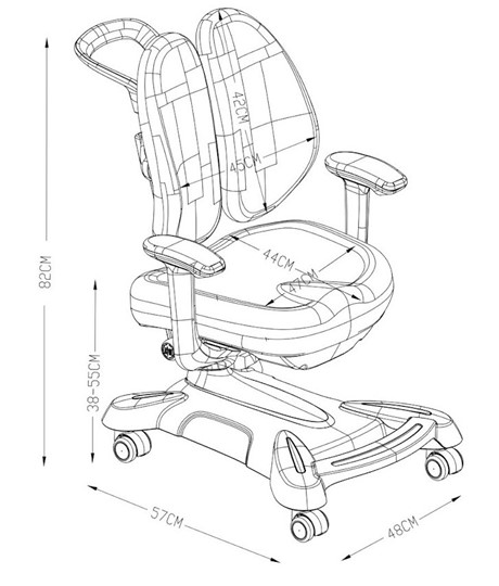 Растущее кресло Bellis grey в Вологде - изображение 3