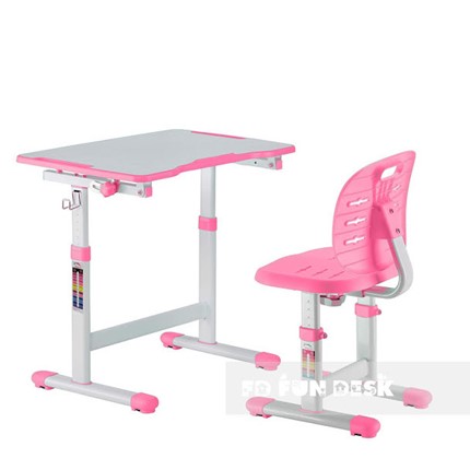 Растущая парта и стул Omino Pink в Вологде - изображение