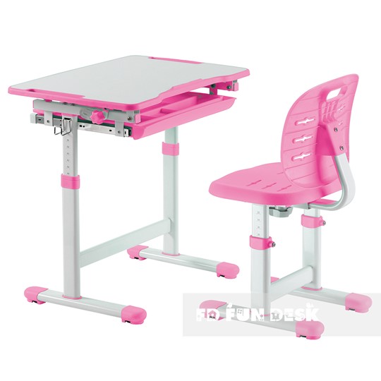 Растущая парта и стул Piccolino III Pink в Вологде - изображение 1
