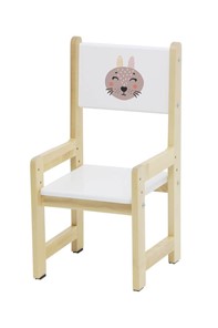Комплект детской мебели Polini kids Eco 400 SM, Лесная сказка, 68х55 см белый-натуральный в Вологде - предосмотр 5