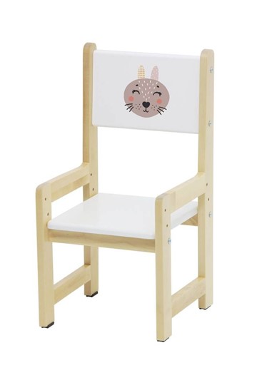 Комплект детской мебели Polini kids Eco 400 SM, Лесная сказка, 68х55 см белый-натуральный в Вологде - изображение 5
