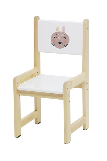 Комплект детской мебели Polini kids Eco 400 SM, Лесная сказка, 68х55 см белый-натуральный в Вологде - изображение 6