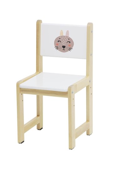 Комплект детской мебели Polini kids Eco 400 SM, Лесная сказка, 68х55 см белый-натуральный в Вологде - изображение 7
