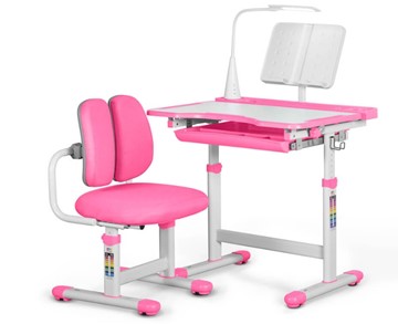 Парта растущая + кресло растущее Mealux EVO BD-23 Pink в Вологде - предосмотр