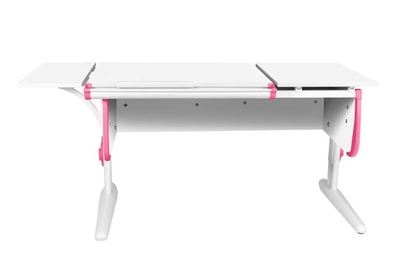 Детский стол-трансформер 1/75-40 (СУТ.25) + Polka_b 1/550 белый/белый/розовый в Вологде - изображение