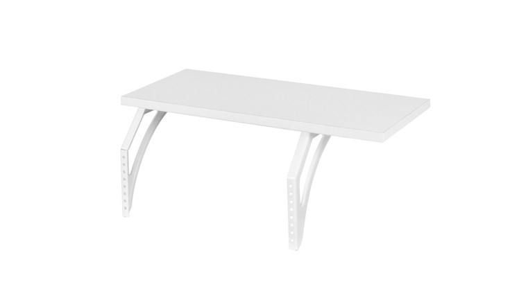 Растущий стол 1/75-40 (СУТ.25) + Polka_b 1/550 + Polka_n 1/1200 белый/серый/бежевый в Вологде - изображение 2
