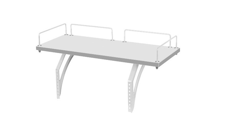 Детский стол-трансформер 1/75-40 (СУТ.25) + Tumba 3 + Polka_z 1/600 (2 шт.) белый/белый/Серый в Вологде - изображение 1