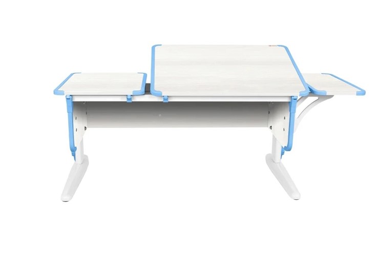 Детский стол-трансформер 4/75-40 (СУТ.42)  + Polka_b 4/550 Рамух белый/белый/ниагара в Вологде - изображение 4