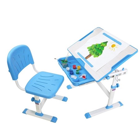 Растущий стол и стул Karo Blue в Вологде - изображение