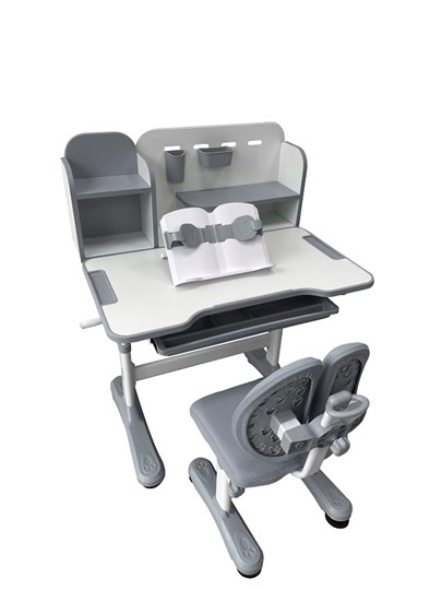 Парта растущая и стул Vivo Grey FUNDESK в Вологде - изображение 2