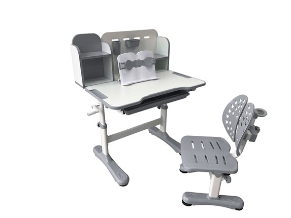 Парта растущая и стул Vivo Grey FUNDESK в Вологде - изображение