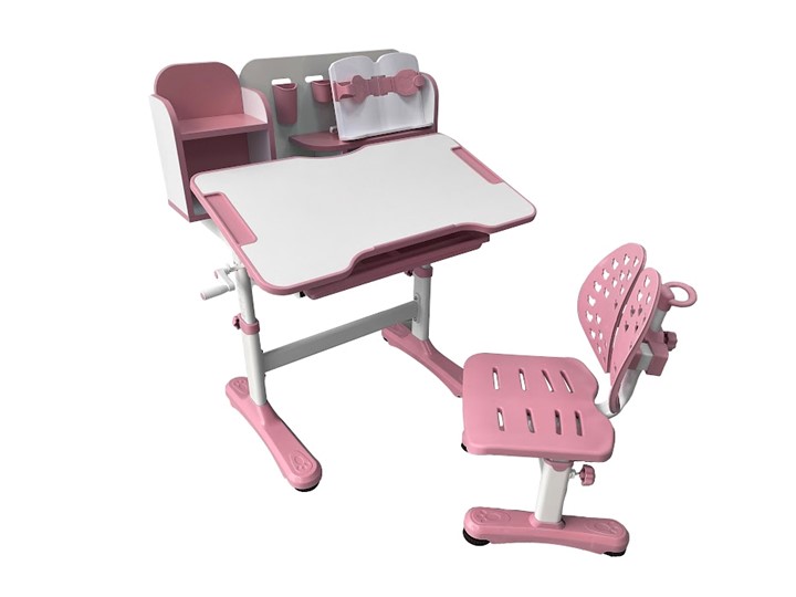 Растущая парта и стул Vivo Pink FUNDESK в Вологде - изображение 1