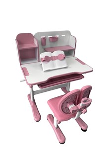 Растущая парта и стул Vivo Pink FUNDESK в Вологде - предосмотр 2