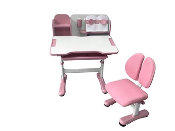 Растущая парта и стул Vivo Pink FUNDESK в Вологде - предосмотр 3