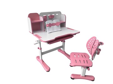 Растущая парта и стул Vivo Pink FUNDESK в Вологде - предосмотр
