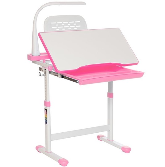 Детский стол-трансформер SET Holto-11 розовый в Вологде - изображение 2