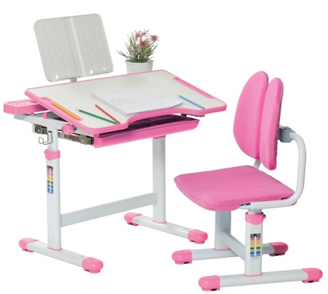 Комплект растущей мебели SET Holto-18 розовый в Вологде - изображение