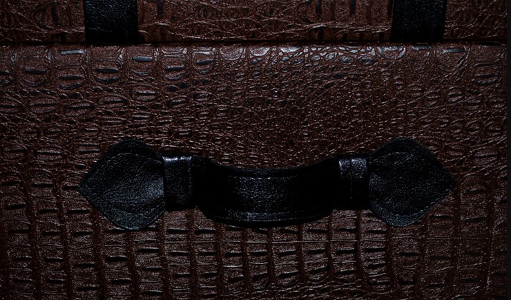 Банкетка "Аллигатор" коричневый, иск. кожа в Вологде - изображение 4
