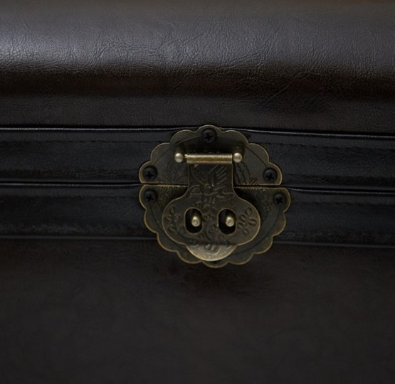 Банкетка SND-02L Сундук напольный L темно-коричневый, экокожа в Вологде - изображение 8