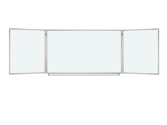 Доска магнитная настенная BRAUBERG 100х150/300 см, 3-х элементная в Вологде - изображение