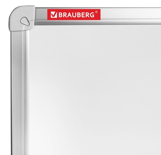 Магнитная доска для рисования BRAUBERG 80х100 см, алюминиевая рамка в Вологде - изображение 2