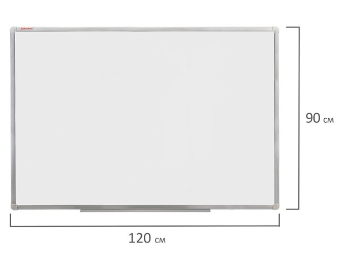 Доска магнитно-маркерная BRAUBERG 90х120 см, алюминиевая рамка в Вологде - изображение 9