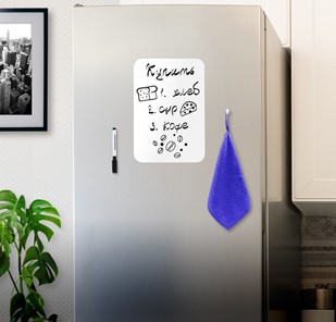 Доска магнитная на холодильник BRAUBERG, 30х21 см с маркером, магнитом и салфеткой в Вологде - предосмотр 2