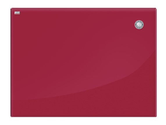 Магнитная стеклянная доска для рисования 2х3 OFFICE TSZ86 R, 60x80 см, красная в Вологде - изображение